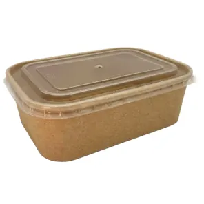 Barquette Rectangle Kraft Brun (17X12.5X6.5 CM)