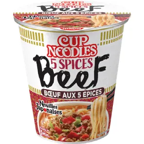 Cup Noodles Boeuf aux 5 Épices